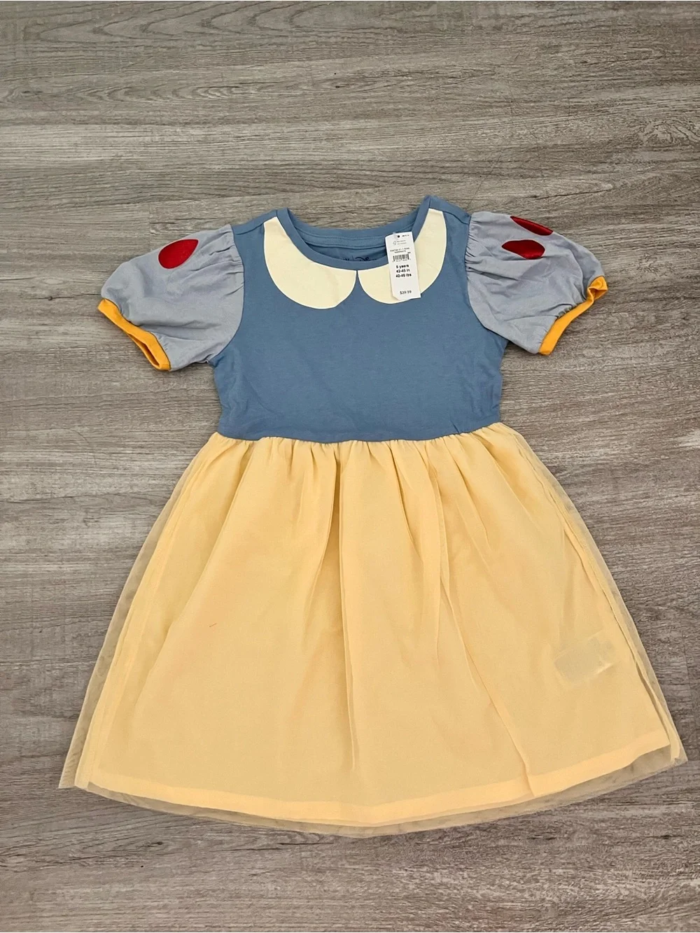 GAP Blue and Yellow Kids Fairy Tale Costume Dress with Red Accents